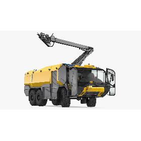 Firefighting Truck 6x6 Rigged 3D model